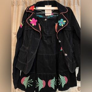 Miss Me Corduroy Embroidered Jacket (Med) GUC